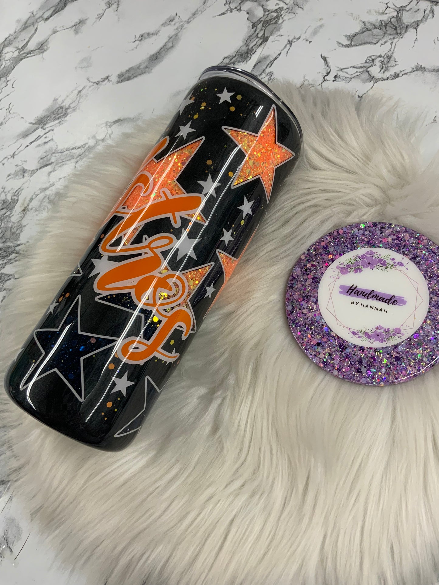 20oz with handle- Baseball Team Theme with Stars