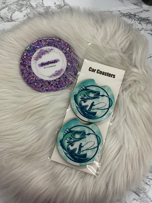 Fisherman Car Coasters