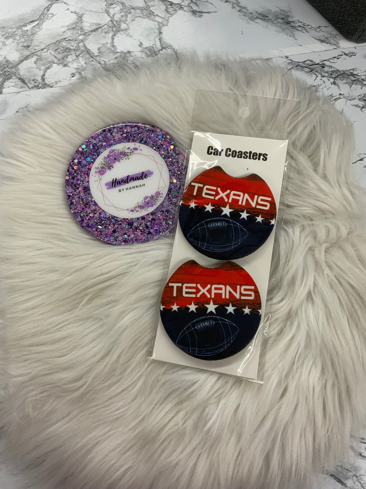 Texans Car Coasters