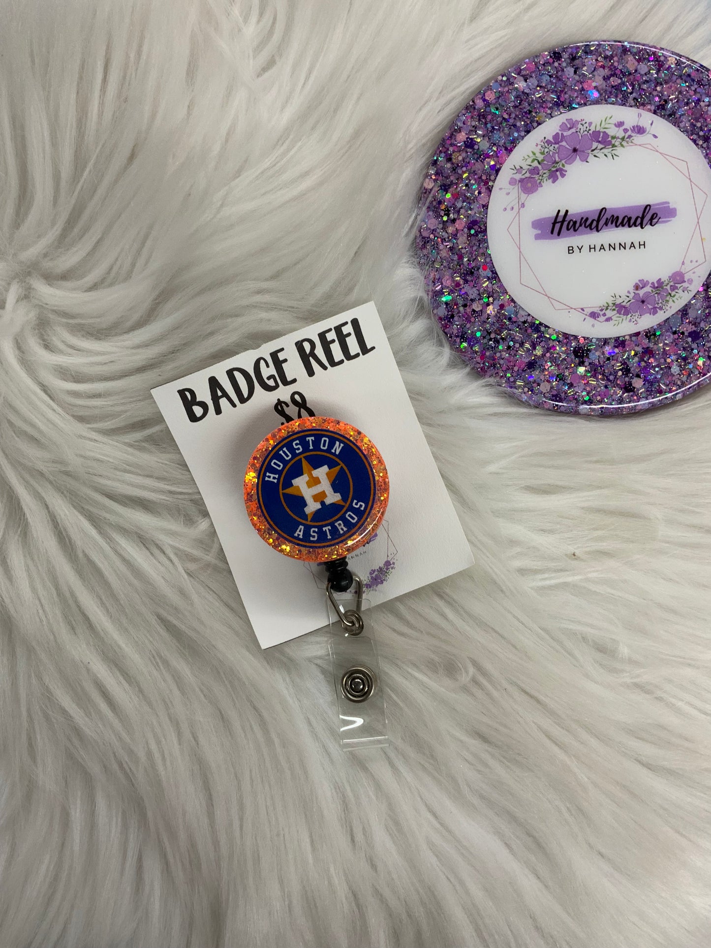Baseball Badge Reel
