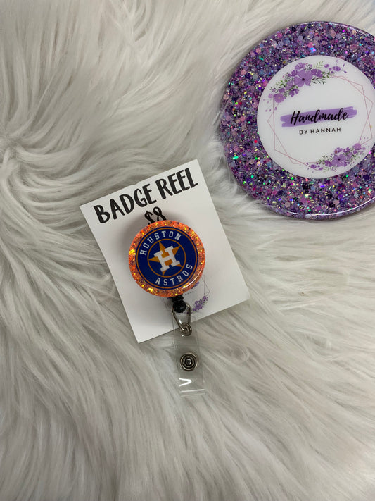 Baseball Badge Reel