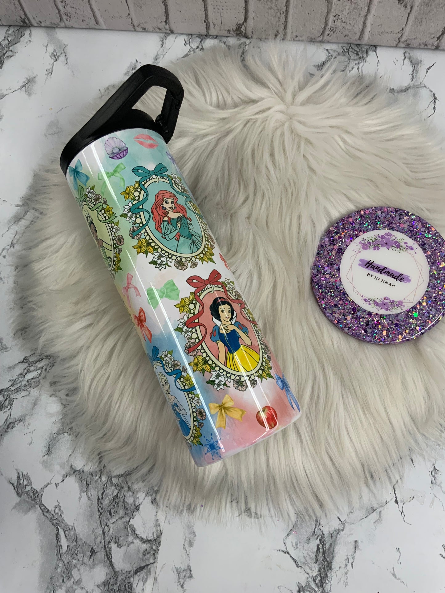 20oz Sublimated Tumbler- Screw On Water Bottle Lid