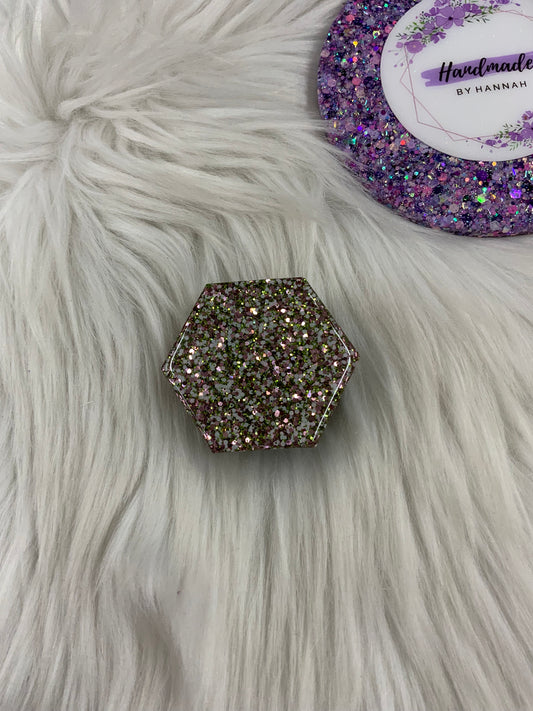 Green/Pink/White Phone Grip