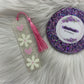 Hearts & Flowers Bookmark | Glow in the dark
