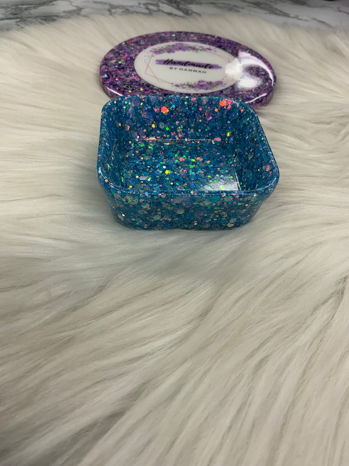 Blue Square Trinket Dish