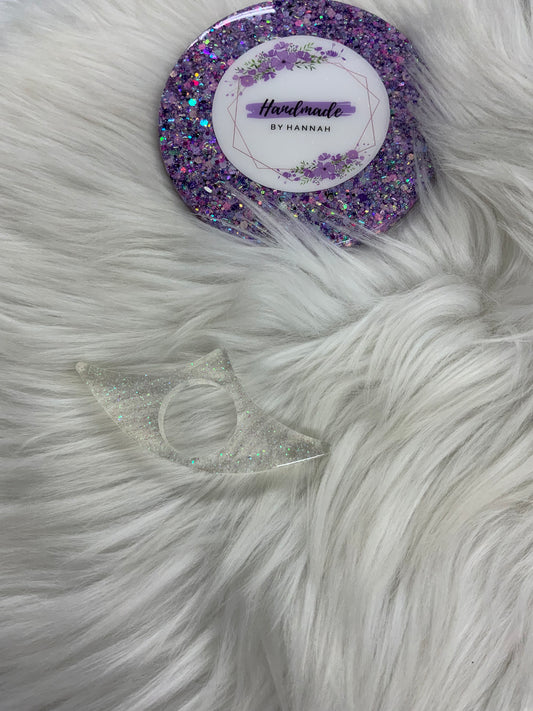 Clear Glitter Book Page Holder