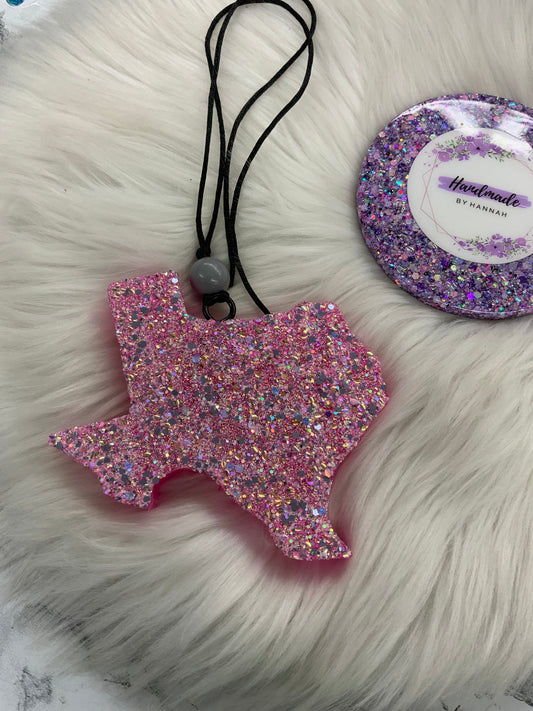 Pink Texas Car Freshie | Scent: Rhinestone Cowgirl