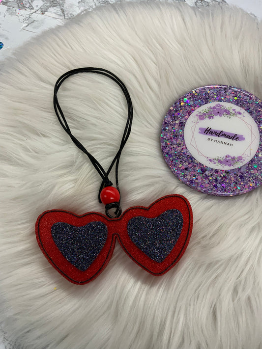 Heart Sunglasses Car Freshie | Scent: Love Spell