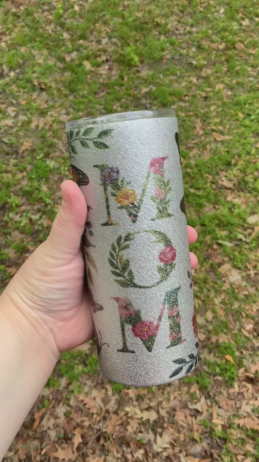 15oz Mom Floral Sublimated Tumbler