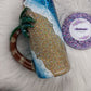 15oz Beach Tumbler With Palm Tree Handle